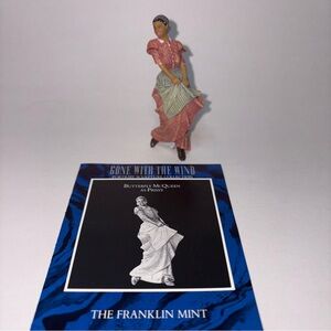 Gone with the Wind Prissy 3.5” Figurine Franklin Mint Butterfly McQueen 1990